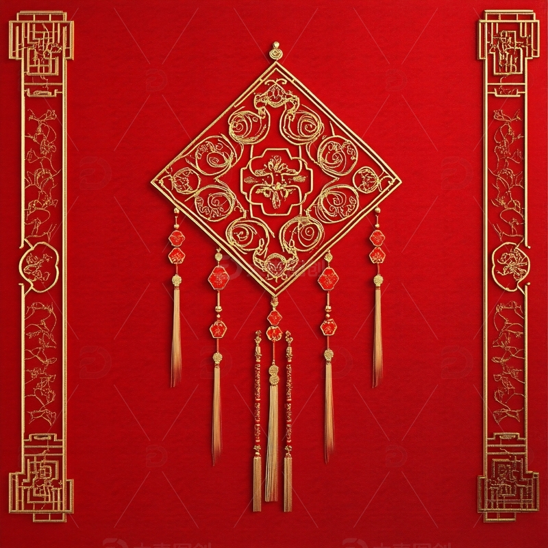 高清大图下载【趣麦麦图】剪纸挂饰