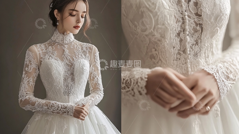 高清大图下载【趣麦麦图】新娘出嫁礼服