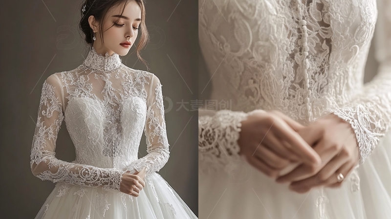 高清大图下载【趣麦麦图】新娘出嫁礼服