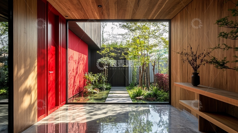 高清大图下载【趣麦麦图】红棕色入口小景