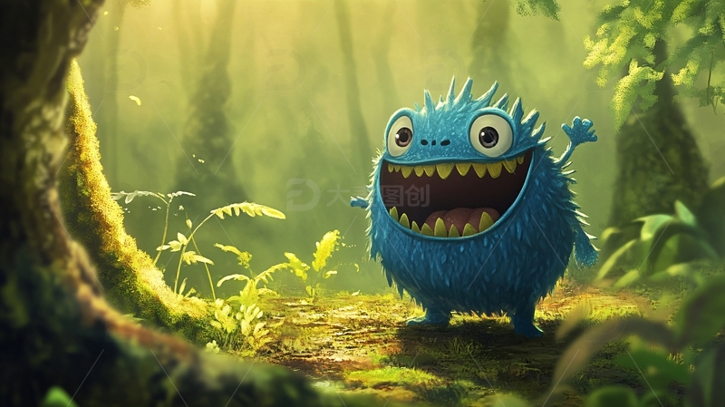 高清大图下载【趣麦麦图】-小怪兽设计2