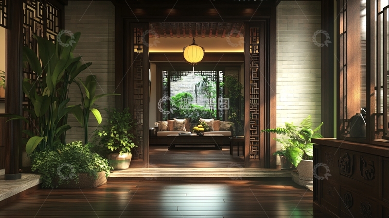 高清大图下载【趣麦麦图】泰式迎宾区效果图