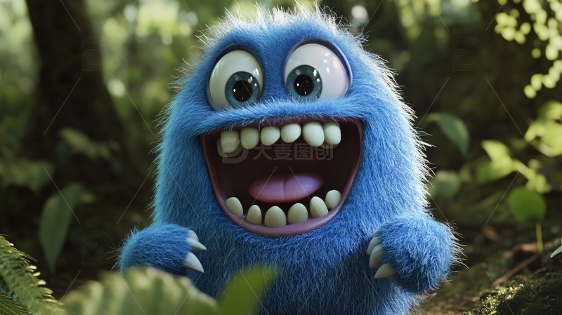 高清大图下载【趣麦麦图】-小怪兽设计1