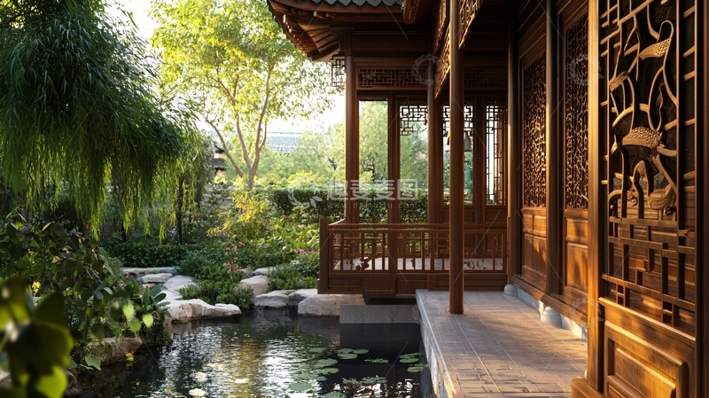 高清大图下载【趣麦麦图】中式园林设计