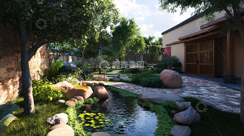 高清大图下载【趣麦麦图】小院设计