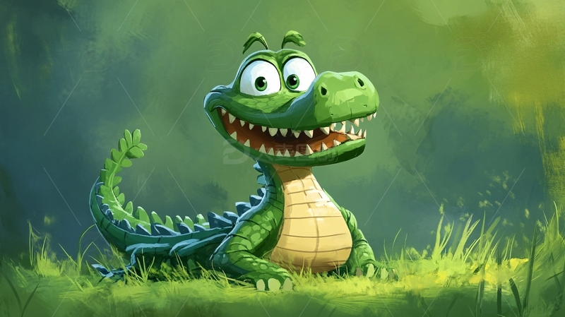 原创卡通鳄鱼5