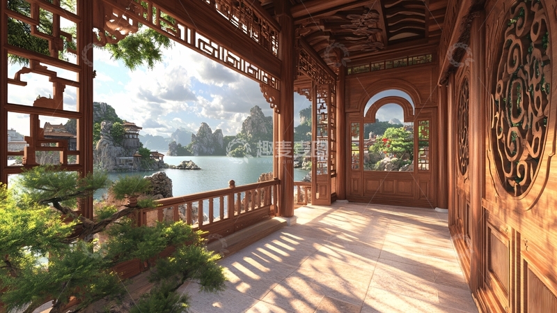 高清大图下载【趣麦麦图】轩榭廊舫设计1