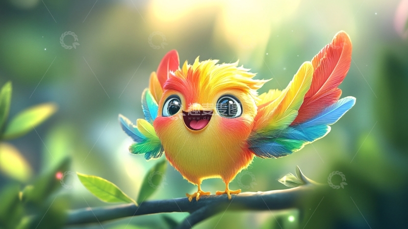 高清大图下载【趣麦麦图】好看鸟插画5