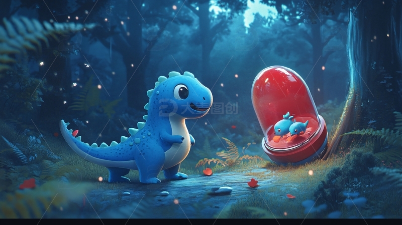 呆萌小恐龙形象15