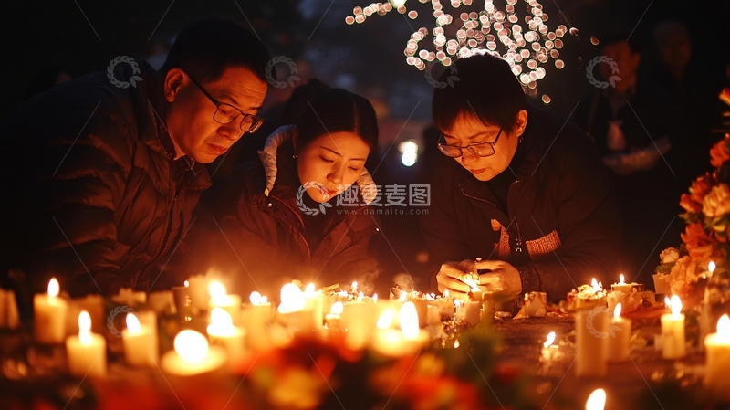 高清大图下载【趣麦麦图】为灾难祈福