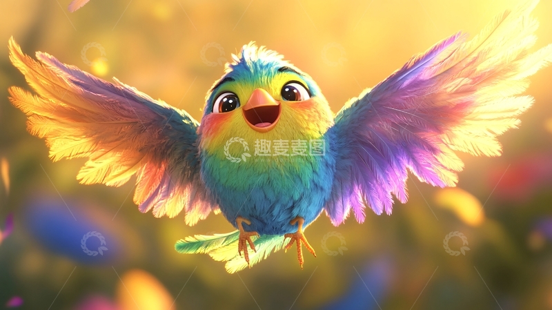 高清大图下载【趣麦麦图】好看鸟插画6