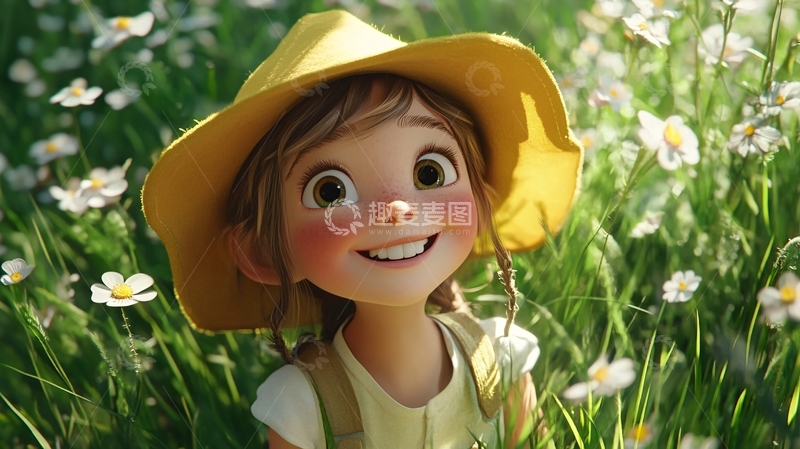 高清大图下载【趣麦麦图】开心小农夫头像