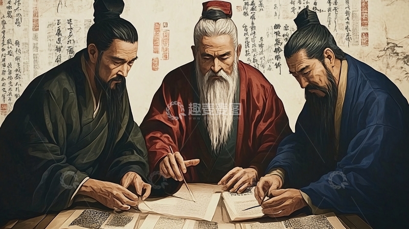 高清大图下载【趣麦麦图】古代名医名医蜡像