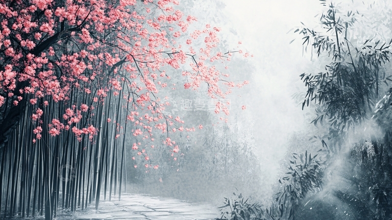 高清大图下载【趣麦麦图】唯美梦幻梅花林6