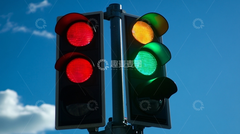 高清大图下载【趣麦麦图】交通红绿灯1