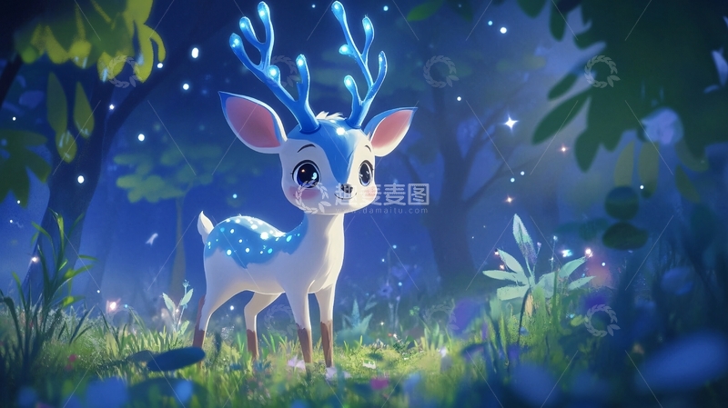 高清大图下载【趣麦麦图】小鹿临摹