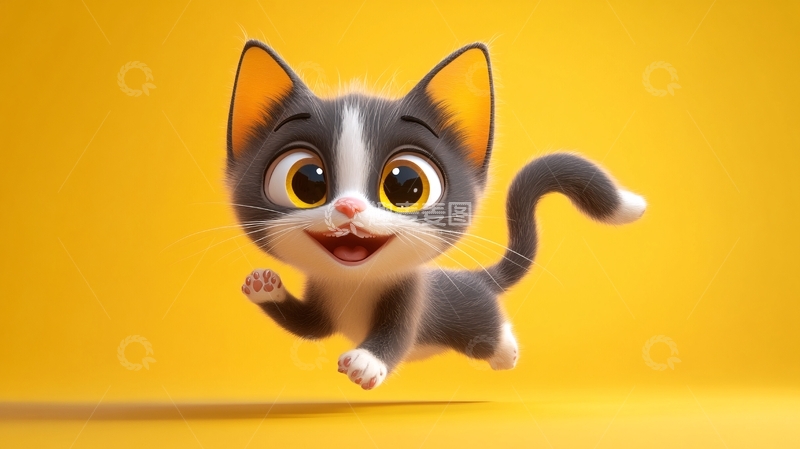 高清大图下载【趣麦麦图】卡通猫咪17