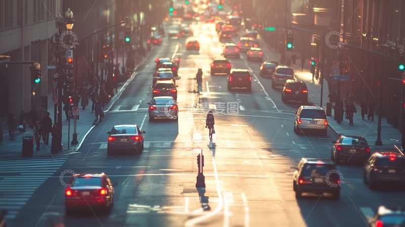 高清大图下载【趣麦麦图】城市生活节奏