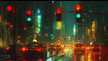 都市雨夜2
