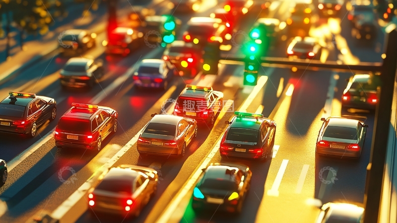 高清大图下载【趣麦麦图】车市车流8