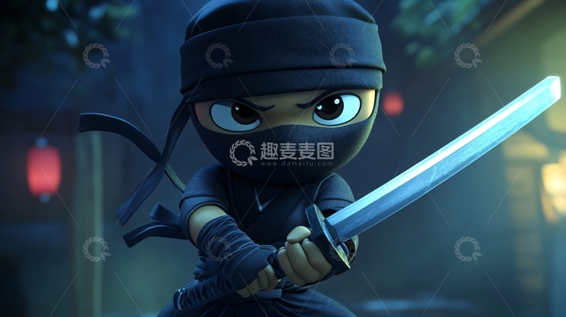 高清大图下载【趣麦麦图】忍者卡通素材5