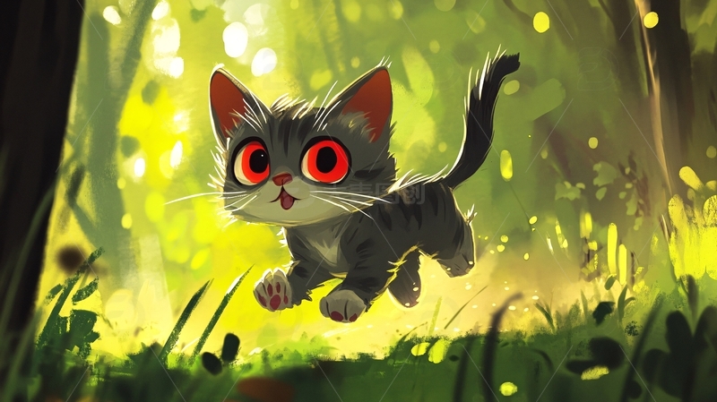 高清大图下载【趣麦麦图】卡通猫咪壁纸9