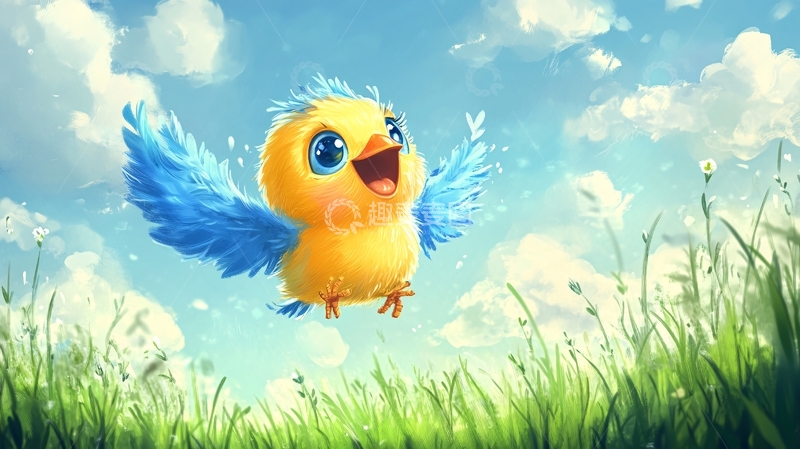高清大图下载【趣麦麦图】小鸡动漫素材1