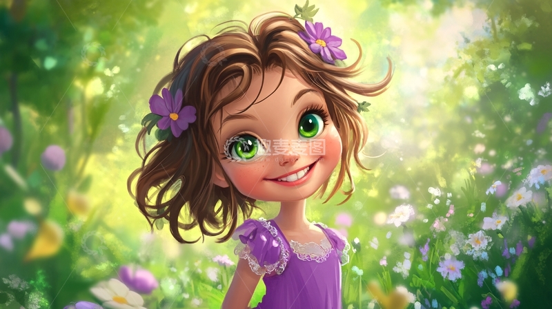 高清大图下载【趣麦麦图】儿插女孩2