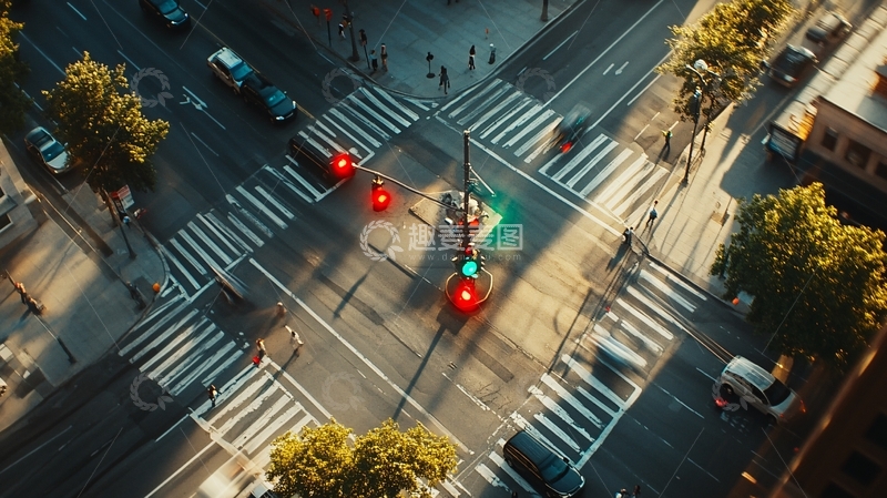 高清大图下载【趣麦麦图】城市十字路口2