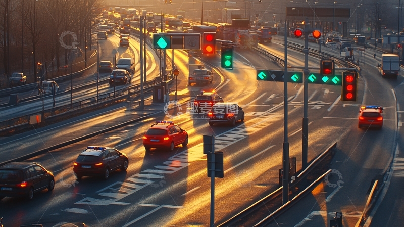 高清大图下载【趣麦麦图】智慧交通科技7