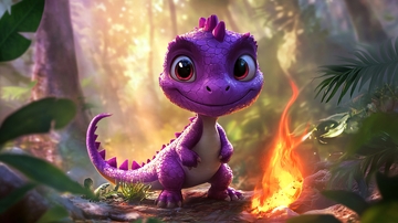 小恐龙火焰森林冒险