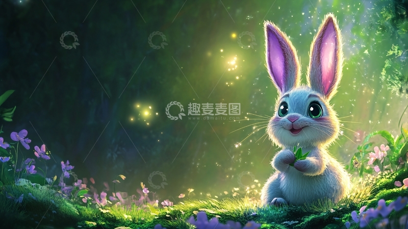 高清大图下载【趣麦麦图】小兔临摹17