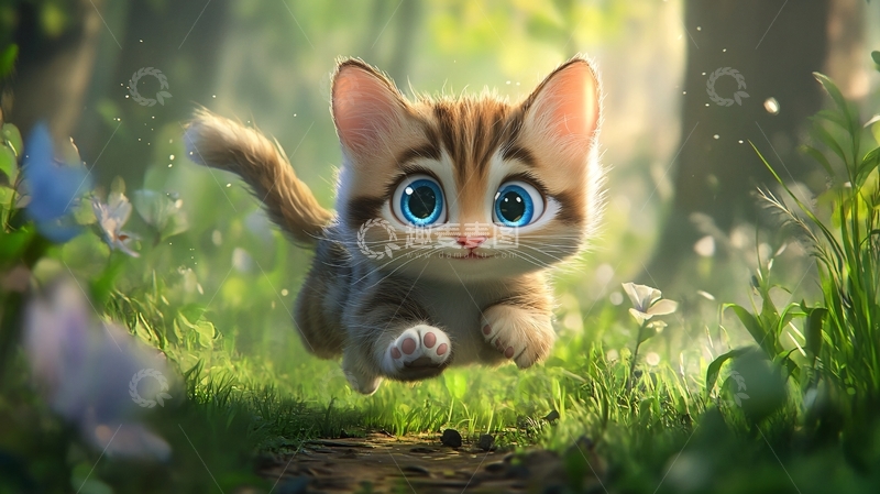 高清大图下载【趣麦麦图】卡通猫咪19