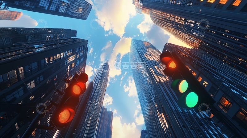 高清大图下载【趣麦麦图】城市交通红绿灯14