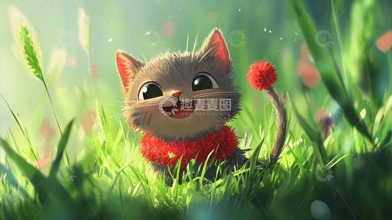 高清大图下载【趣麦麦图】治愈系儿插1