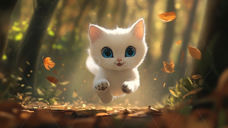 高清大图下载【趣麦麦图】卡通猫咪20