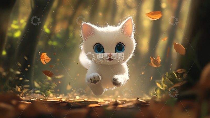 高清大图下载【趣麦麦图】卡通猫咪20