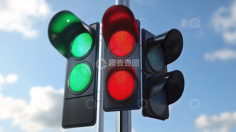 高清大图下载【趣麦麦图】交通红绿灯2