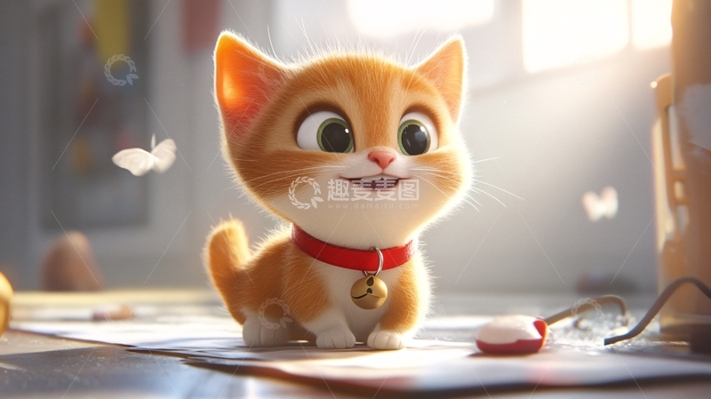 高清大图下载【趣麦麦图】卡通猫咪22