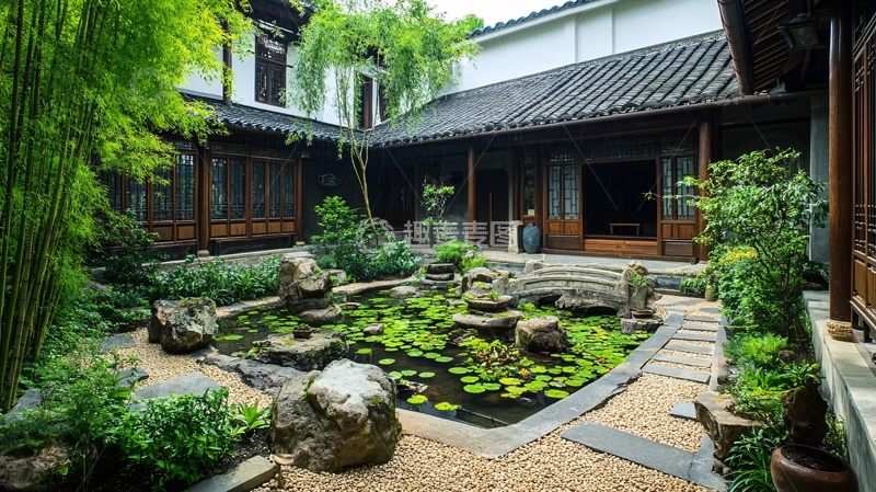 高清大图下载【趣麦麦图】苏式庭院