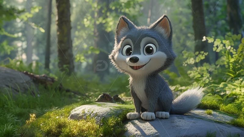 高清大图下载【趣麦麦图】动画狐獴1