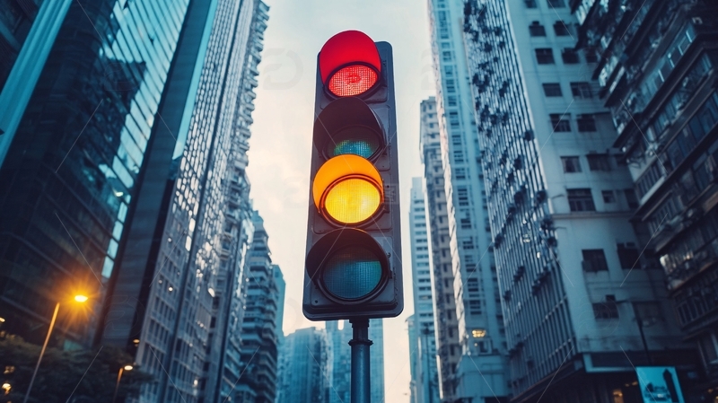 高清大图下载【趣麦麦图】城市交通红绿灯17