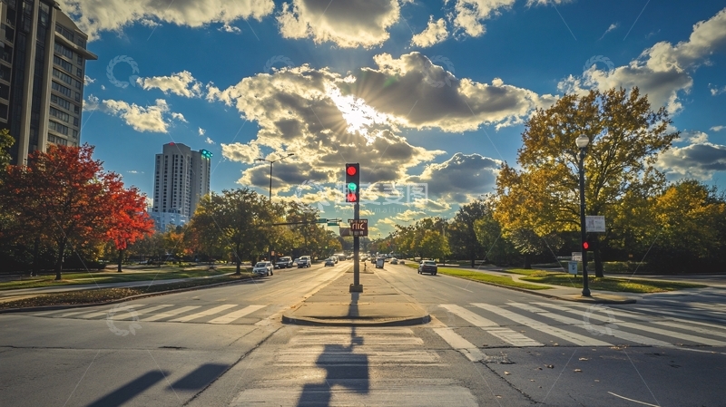 高清大图下载【趣麦麦图】华府大道黄昏3