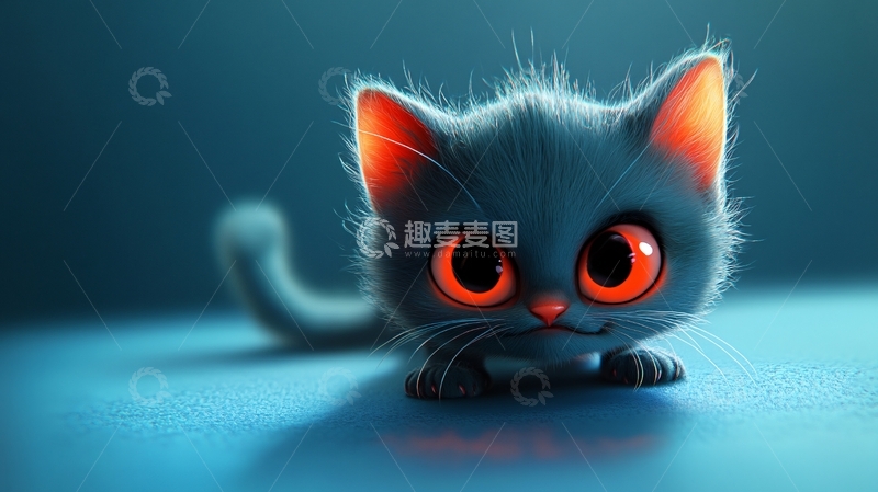 高清大图下载【趣麦麦图】卡通猫咪24