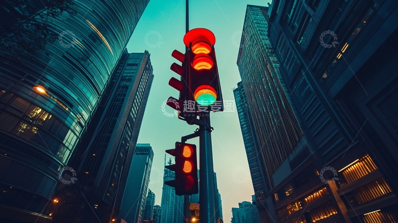 高清大图下载【趣麦麦图】路灯与高楼