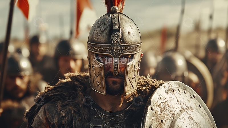高清大图下载【趣麦麦图】罗马特洛伊斯巴达勇士