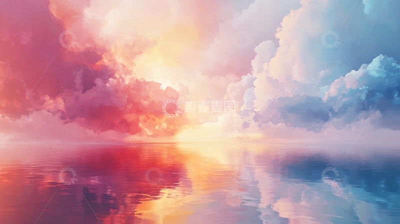 高清大图下载【趣麦麦图】唯美云彩风景画4