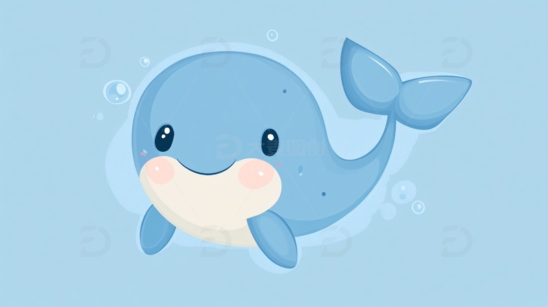 小鲸鱼卡通形象