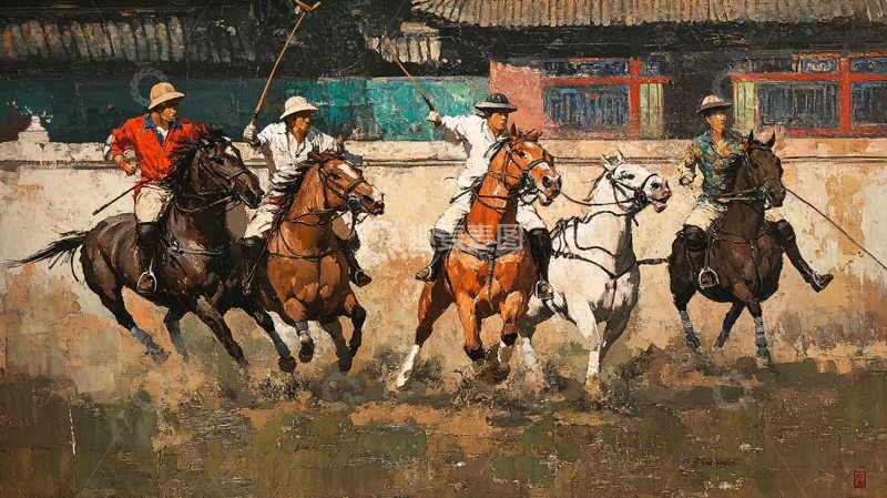 高清大图下载【趣麦麦图】壁画车马出行