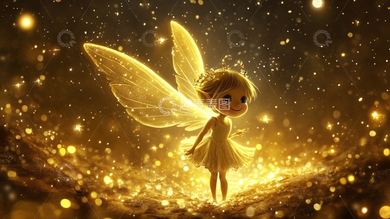 高清大图下载【趣麦麦图】小精灵插画4